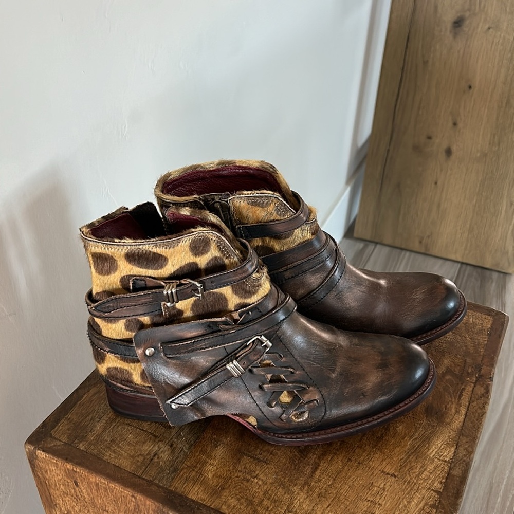 Freebird Belfast Leopard Booties